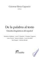 libro De La Palabra Al Texto