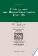 libro El Arte Epistolar En El Renacimiento Europeo 1400 1600