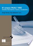 libro El Corpus Paau 1992