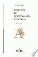 libro Estudios De Lexicografía Española