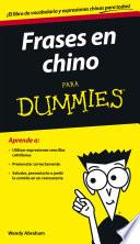 libro Frases En Chino Para Dummies