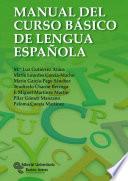 libro Manual Del Curso Básico De Lengua Española