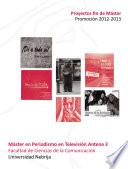 libro MÁster En Periodismo En TelevisiÓn Antena 3 2013