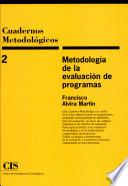 libro Metodología De La Evaluación De Programas