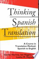 libro Thinking Spanish Translation