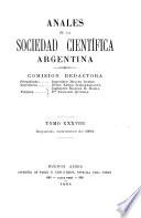 Anales De La Sociedad Científica Argentina