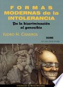 libro Formas Modernas De La Intolerancia