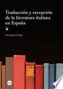libro Traducción Y Recepción De La Literatura Italiana En España