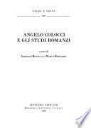Angelo Colocci E Gli Studi Romanzi. Ediz. Italiana E Spagnola
