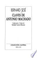 libro Claves De Antonio Machado