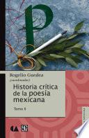libro Historia Crítica De La Poesía Mexicana. Tomo Ii