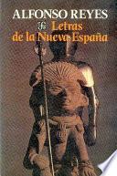 libro Letras De La Nueva España
