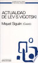 libro Actualidad De Lev S. Vigotski