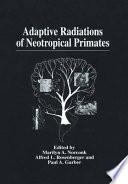libro Adaptive Radiations Of Neotropical Primates