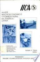 libro Ajuste Macroeconómico Y Pobreza Rural En América Latina