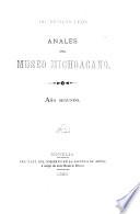 libro Anales Del Museo Michoacano