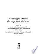 libro Antología Crítica De La Poesía Chilena