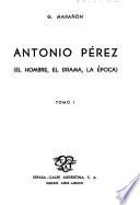 libro Antonio Pérez
