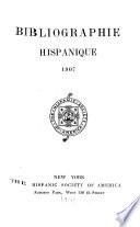 libro Bibliographie Hispanique