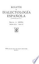 libro Boletín De Dialectología Española