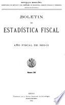 libro Boletín De Estadística Fiscal