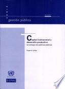 libro Capital Institucional Y Desarrollo Productivo