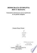 libro Democracia En Bolivia Hoy Y Mañana