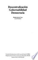 libro Descentralización, Gobernabilidad, Democracia