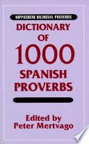 libro Dictionary Of 1000 Spanish Proverbs