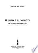 libro El Ensayo Y Su Enseñanza