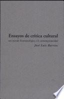 libro Ensayos De Crítica Cultural