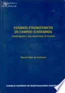 libro Estudios Etnobotánicos En Campóo (cantabria)