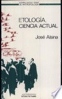 libro Etología, Ciencia Actual