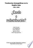 libro Exodo O Redistribución?