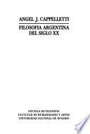 libro Filosofía Argentina Del Siglo Xx
