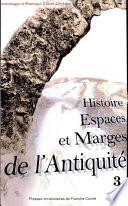 libro Histoire, Espaces Et Marges De L Antiquité