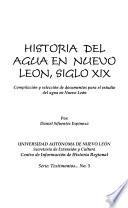 libro Historia Del Agua En Nuevo León, Siglo Xix