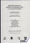 libro Historia General De Baja California Sur: La Economía Regional