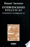 libro Intervenciones Políticas