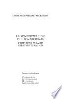 libro La Administración Pública Nacional