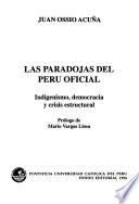 libro Las Paradojas Del Perú Oficial