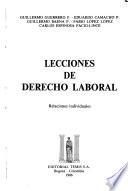 libro Lecciones De Derecho Laboral