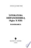 libro Literatura Hispanohebrea