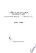 libro Método De Quechua Chachapoyano