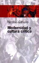 libro Modernidad Y Cultura Crítica