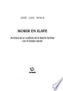 libro Morir En Ilave