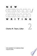 libro New Chicana/chicano Writing