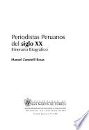 libro Periodistas Peruanos Del Siglo Xx