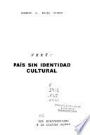 libro Perú, País Sin Identidad Cultural