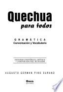 libro Quechua Para Todos